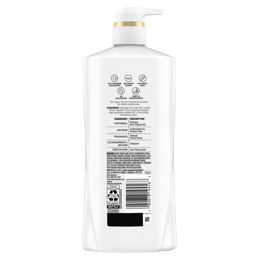 Pantene Classic Clean 2-in-1 Shampoo & Conditioner - 23.6oz/4pk
