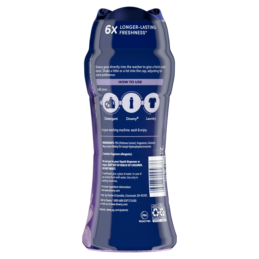 Downy Calm In-Wash Laundry Scent Booster Beads Soothing Lavender And Vanilla Bean Scent Laundry Scent Beads  Long-Lasting Freshness - 12.2oz/4pk