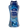 Downy Balance In-Wash Laundry Scent Booster Beads Crisp Rain And Blue Eucalyptus Scent Laundry Scent Beads  Long-Lasting Freshness - 24oz/4pk