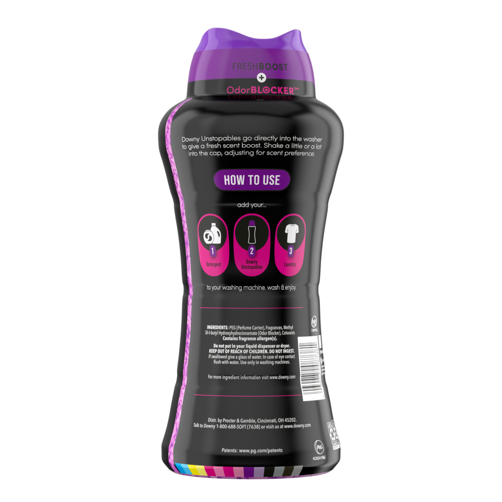 Downy Unstopables In Wash Scent Booster Beads Lush Scent Laundry Beads For Odor Protection Downy Scent Booster Beads Laundry Scent Boosters - 24oz/4pk