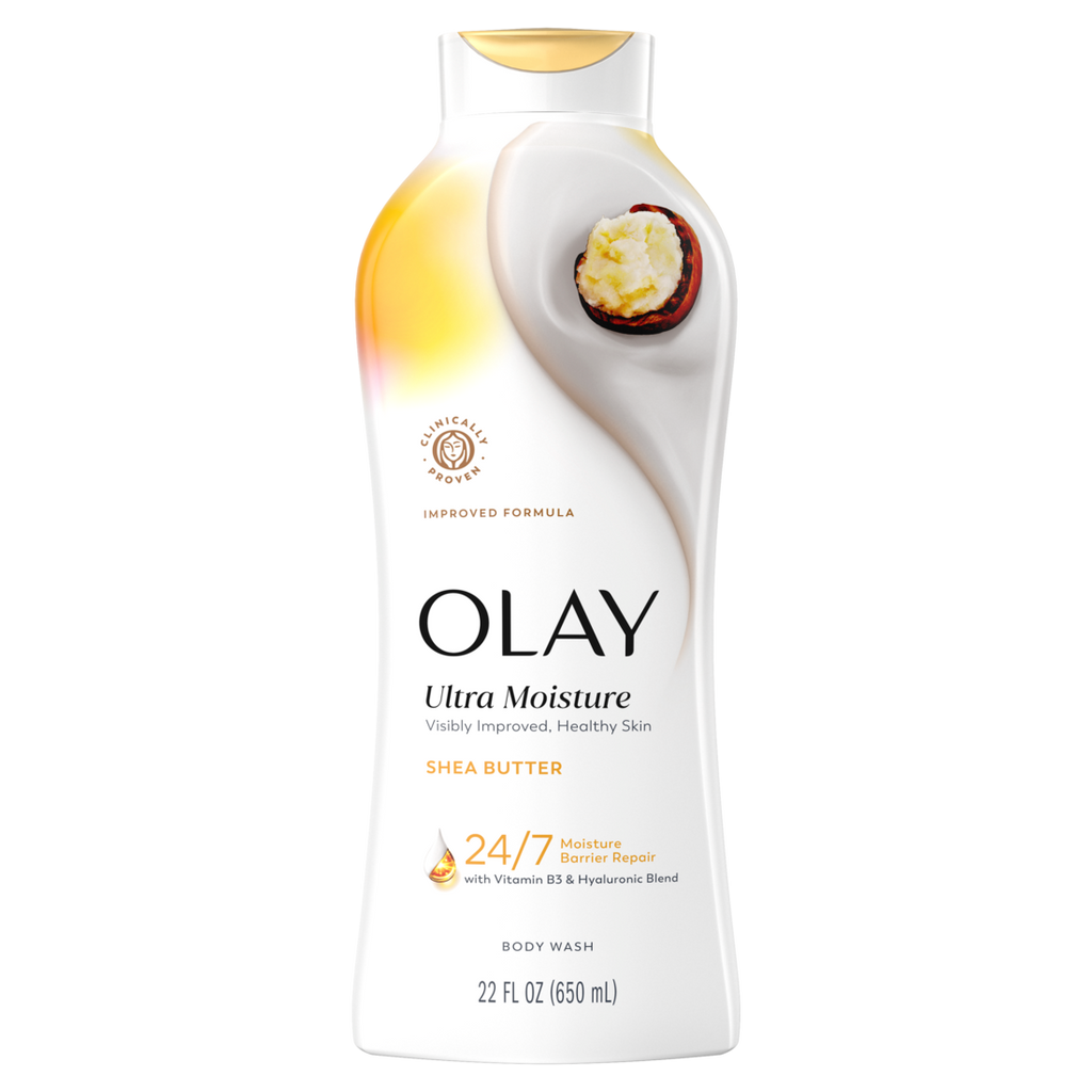 Olay Ultra Moisture Body Wash With Shea Butter Vitamin B3 And Hyaluronic Blend - 22oz/4pk