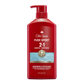 Old Spice Pure Sport 2-in-1 Shampoo And Conditioner For Men Healthier Fuller More Moisturized Looking Hair - 21.9oz/4pk