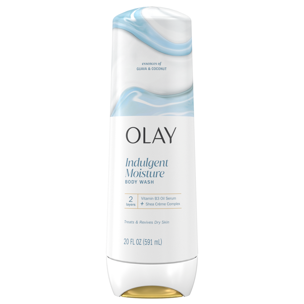 Olay Indulgent Moisture Body Wash Infused With Vitamin B3 Notes Of Guava And Coconut - 20oz/4pk