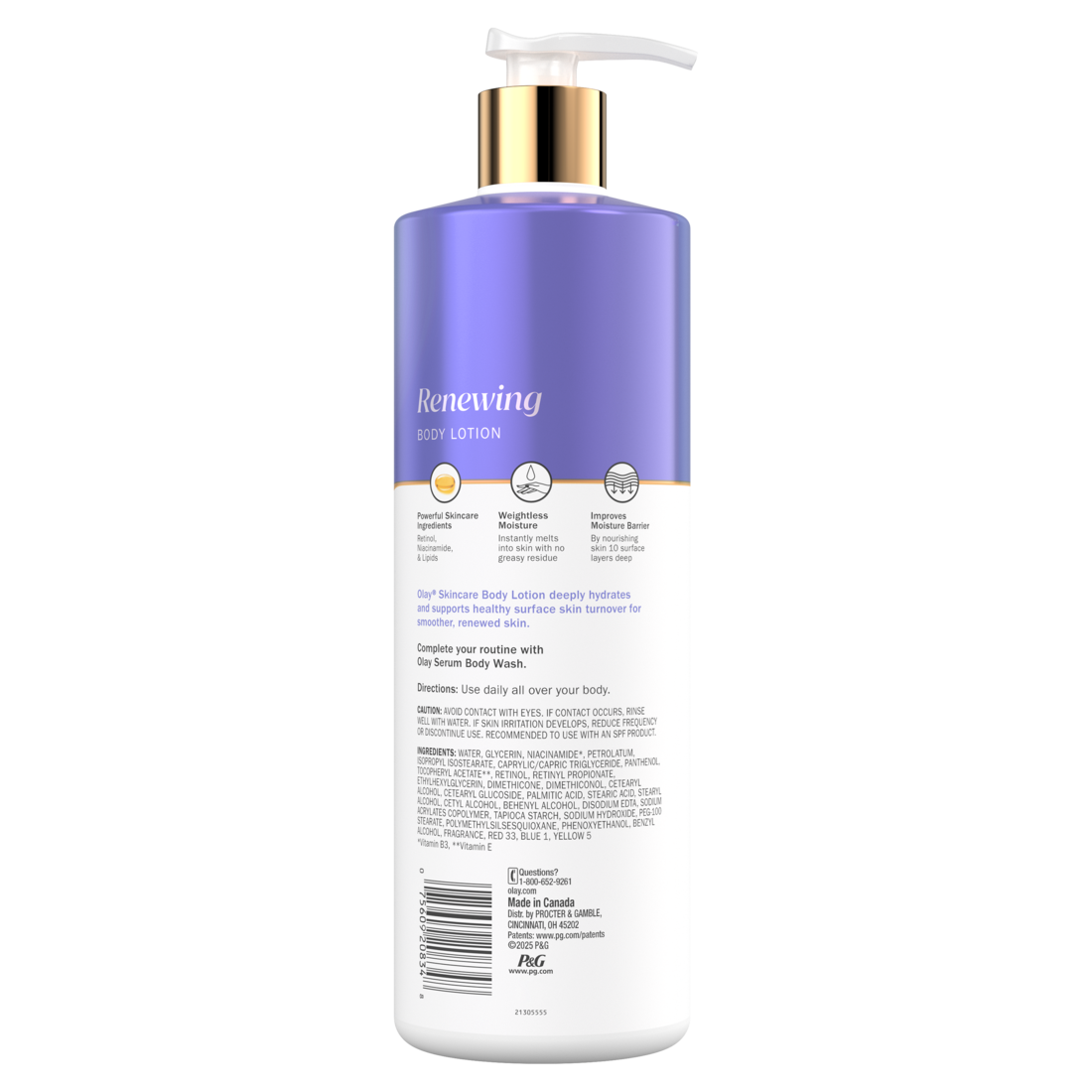 Olay Renewing Body Lotion With Retinol Body Lotion For Smoother Skin - 17oz/6pk