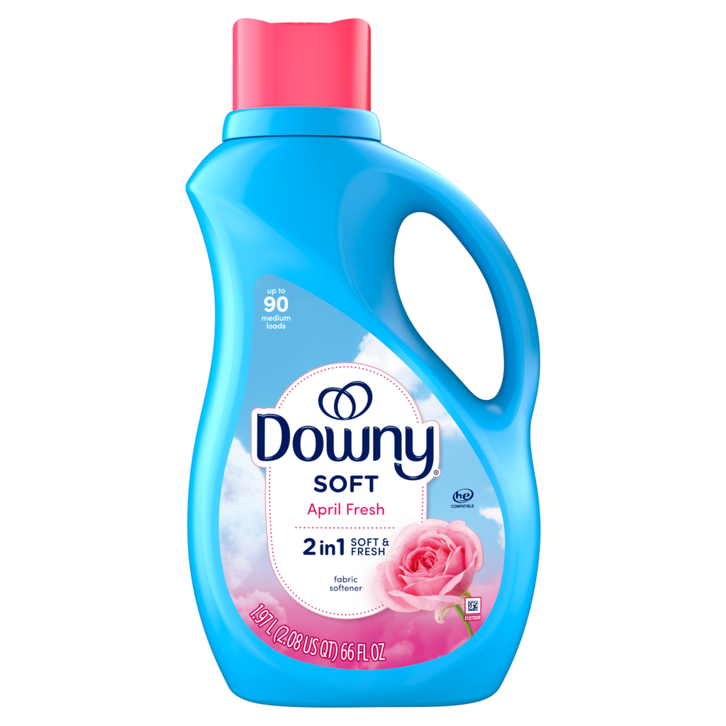 Downy Soft 2-in-1 Soft And Fresh Liquid Fabric Softener April Fresh 90 Loads Fabric Conditioner Liquid Provides Softness And Freshness For Fabrics - 66oz/6pk