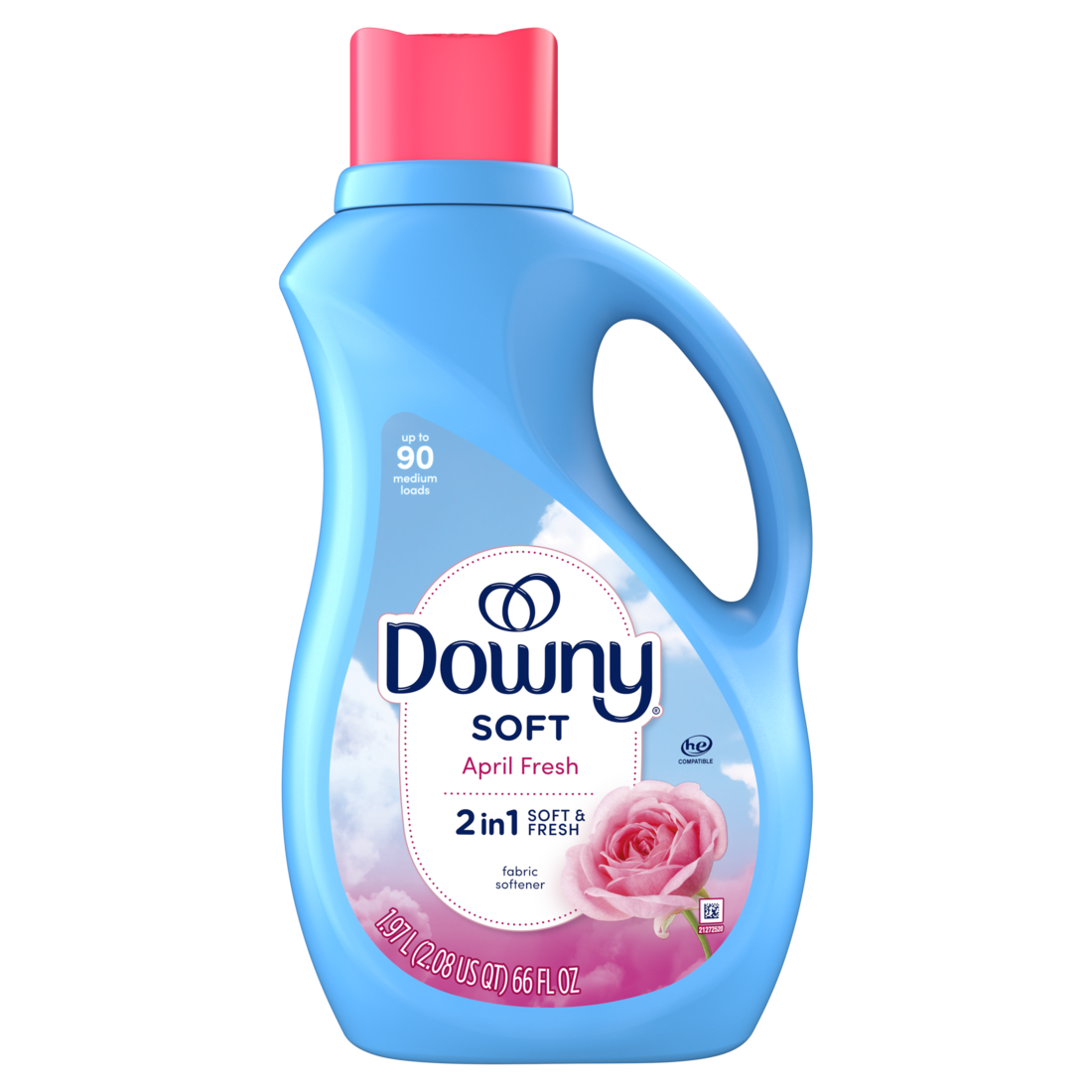 Downy Soft 2-in-1 Soft And Fresh Liquid Fabric Softener April Fresh 90 Loads Fabric Conditioner Liquid Provides Softness And Freshness For Fabrics - 66oz/6pk