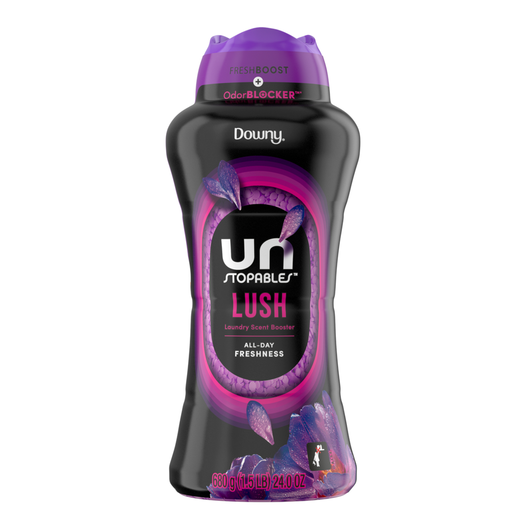 Downy Unstopables In Wash Scent Booster Beads Lush Scent Laundry Beads For Odor Protection Downy Scent Booster Beads Laundry Scent Boosters - 24oz/4pk