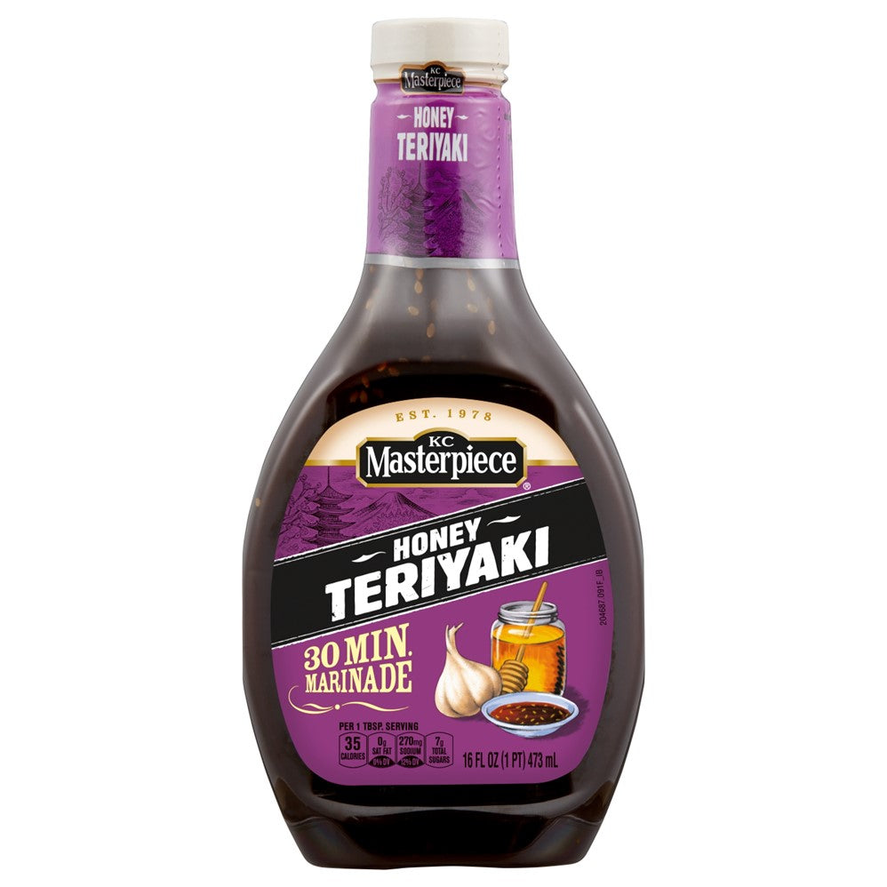 KC Masterpiece Marinade Honey Teriyaki - 16oz/6pk