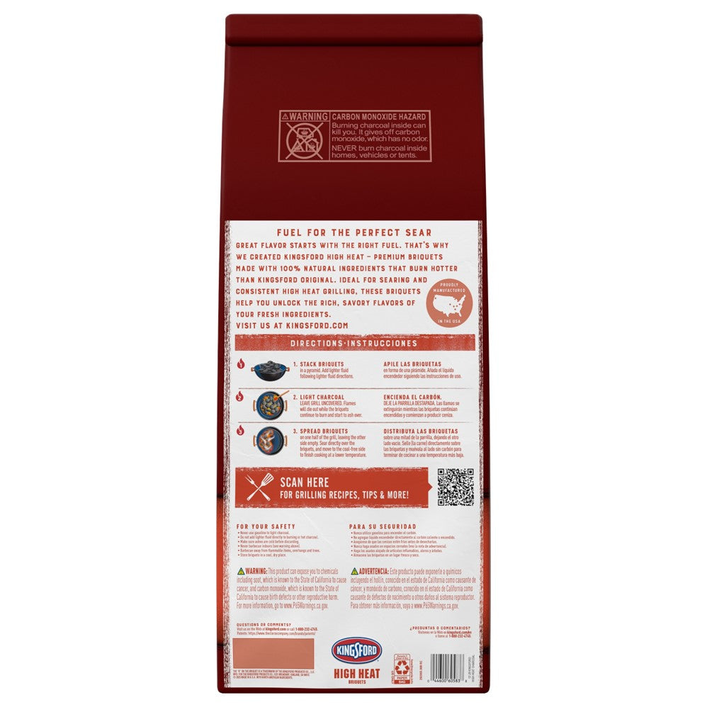 Kingsford High Heat Briquets - 12lb/1pk