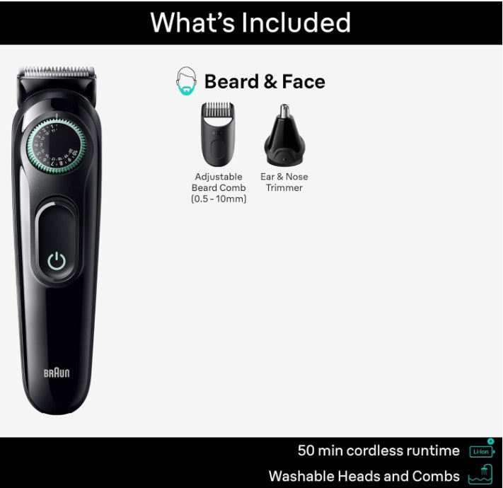 Braun All-in-One Style Kit Series 3 3430 3-in-1 Trimmer for Men - 1set/3pk