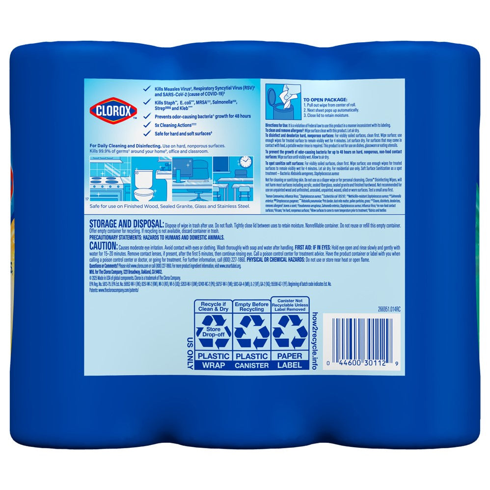 Clorox Disinfecting Wipes Fresh Scent/Lemon Fresh Value Pack - (3x35)ct/5pk