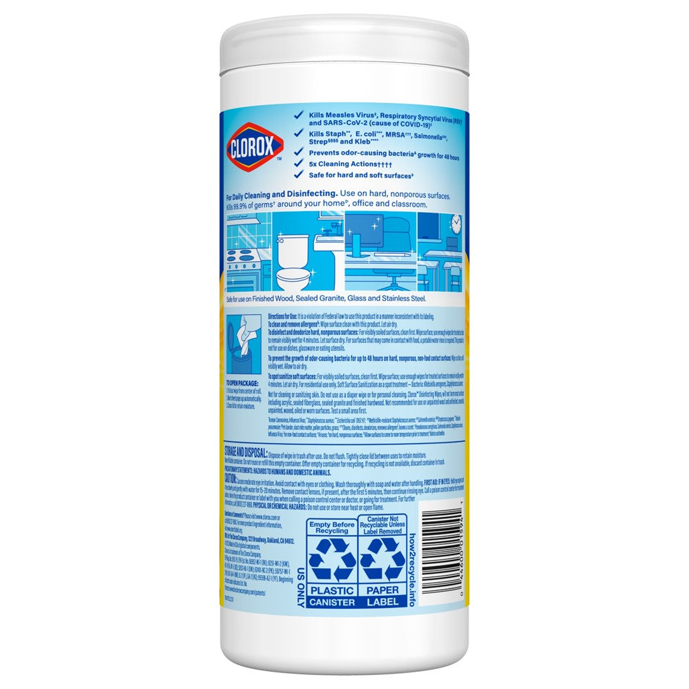 Clorox Disinfecting Wipes Crisp Lemon - 35ct/12pk
