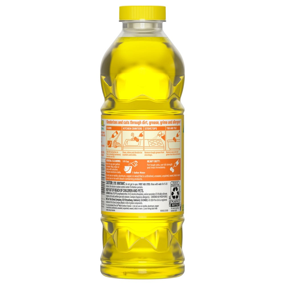 Pine Sol Cleaner Lemon Citric Acid Formula - 24oz/12pk