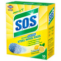 S.O.S. Steel Wool Soap Pads Lemon Fresh - 10ct/6pk