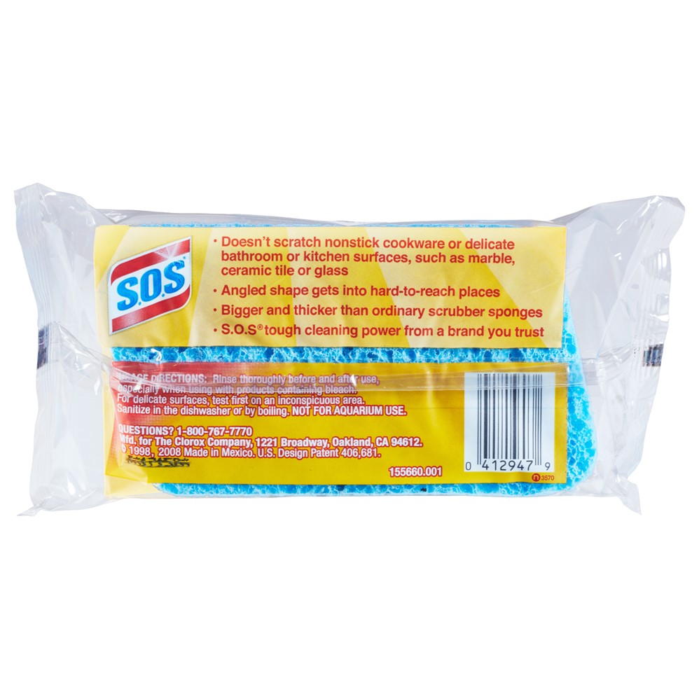 S.O.S All Surface Scrubber Sponge - 1ct/12pk