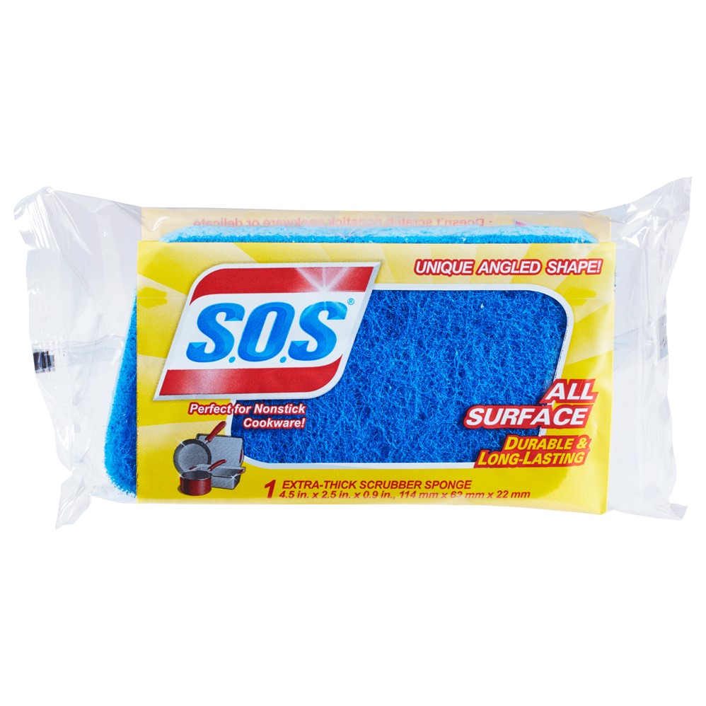 S.O.S All Surface Scrubber Sponge - 1ct/12pk