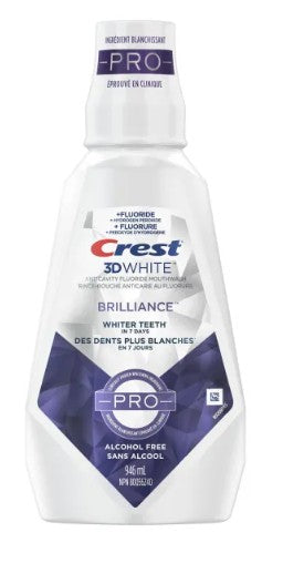 Crest 3D White Brilliance Pro Mouthwash 946 ML - 6ct/6pk