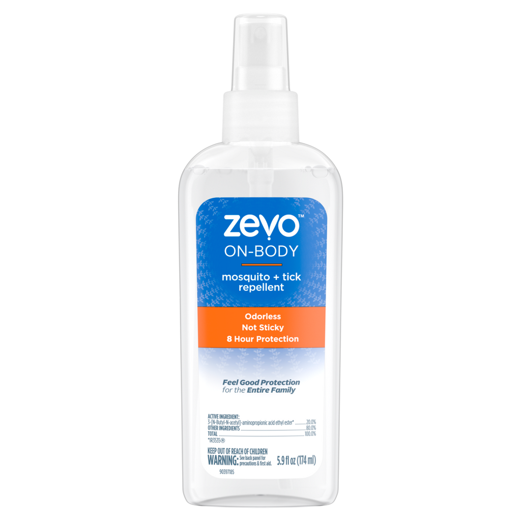 Zevo On Body Mosquito and Tick Repellent - Bug Spray - Pump Spray - 5.9oz/8pk