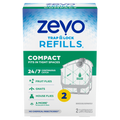 Zevo Compact Flying Insect Trap Refill: Indoor Light Trap Refill Cartridges Capture House Flies Fruit Flies and Gnats - Refill Cartridges - 2ct/8pk