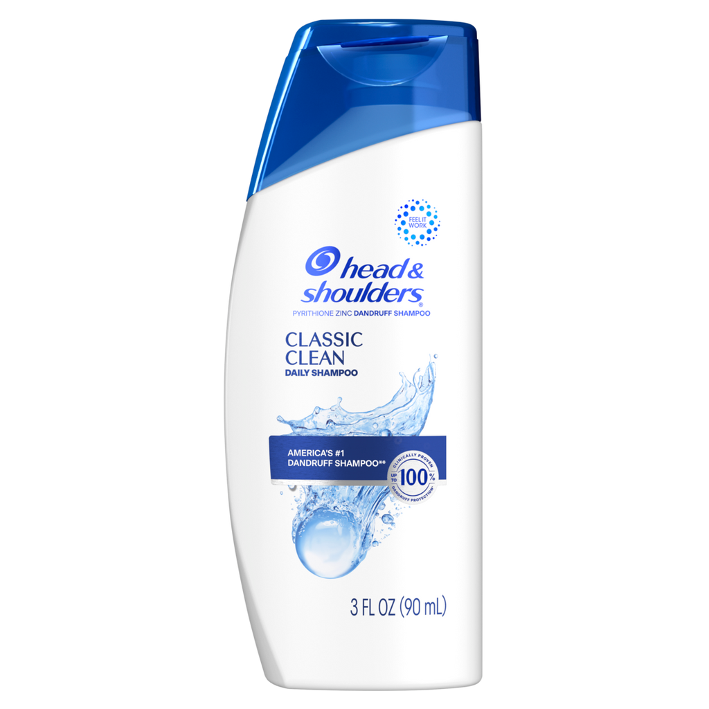 Head and Shoulders Dandruff Shampoo Anti-Dandruff Treatment Classic Clean for Daily Use Paraben Free - 3oz/24pk