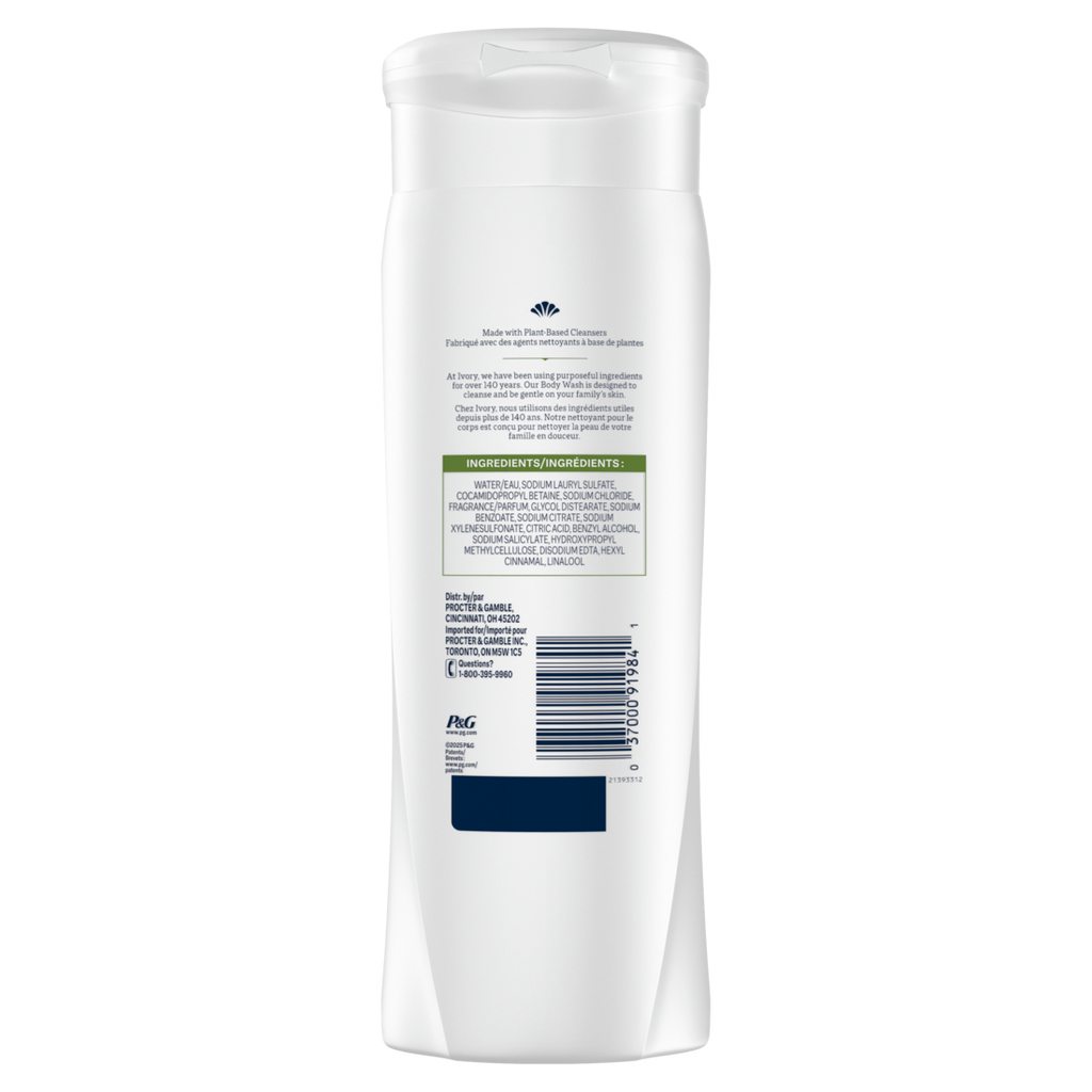 Ivory Gentle Body Wash Notes of Aloe - 21oz/4pk