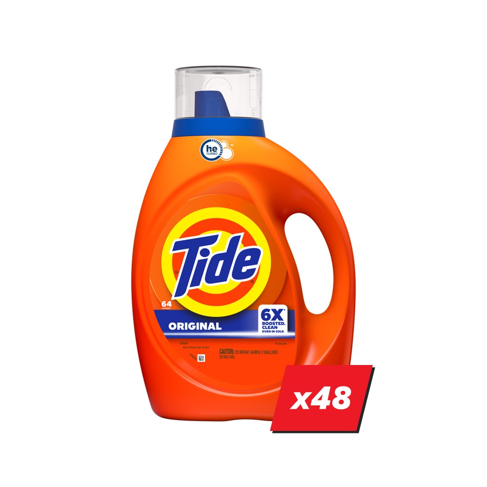 Tide Liquid Laundry Detergent Display (48x84oz Original) - 84oz/48pk