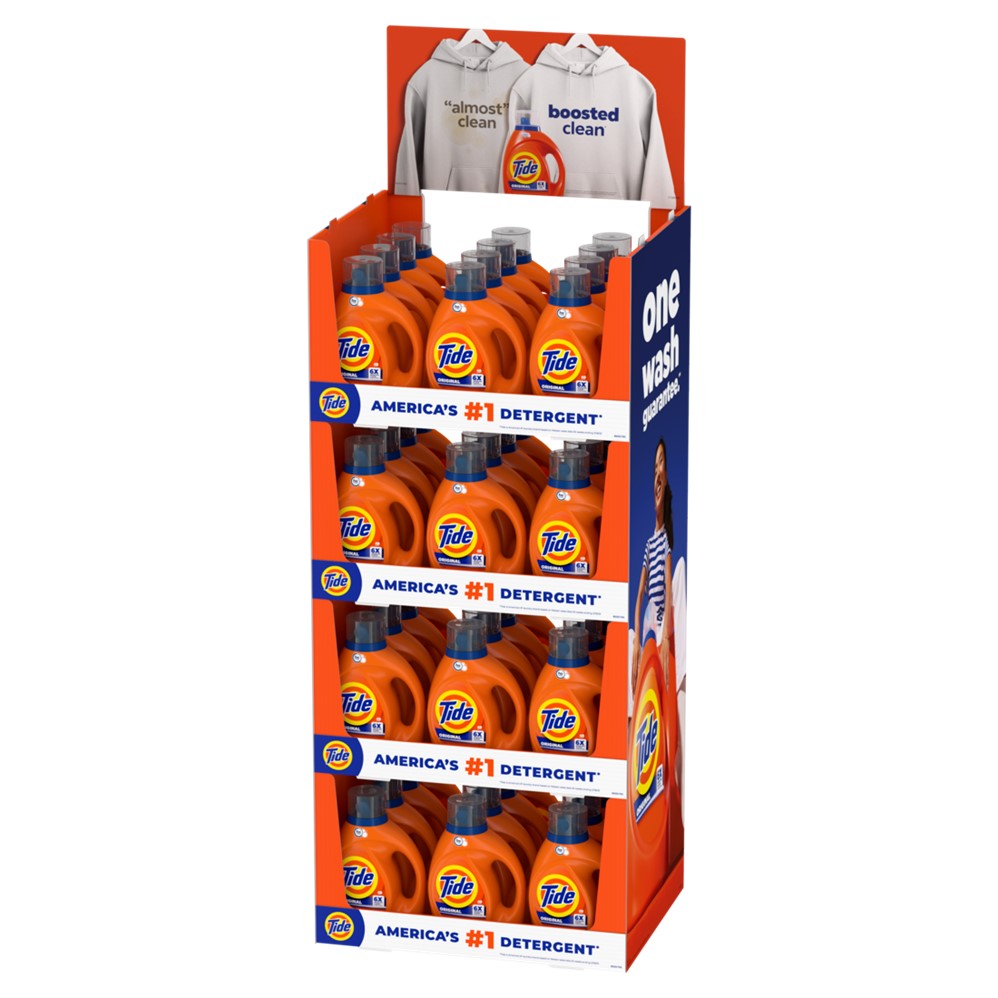 Tide Liquid Laundry Detergent Display (48x63oz Original) - 63oz/48pk
