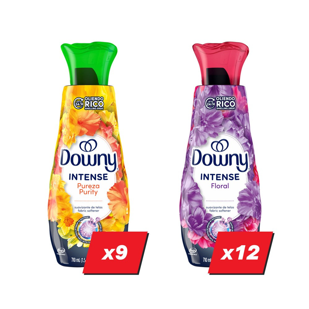 Downy Liquid Fabric Softener Display (9x24oz Pureza Purity; 12x24oz Floral) - 24oz/21pk