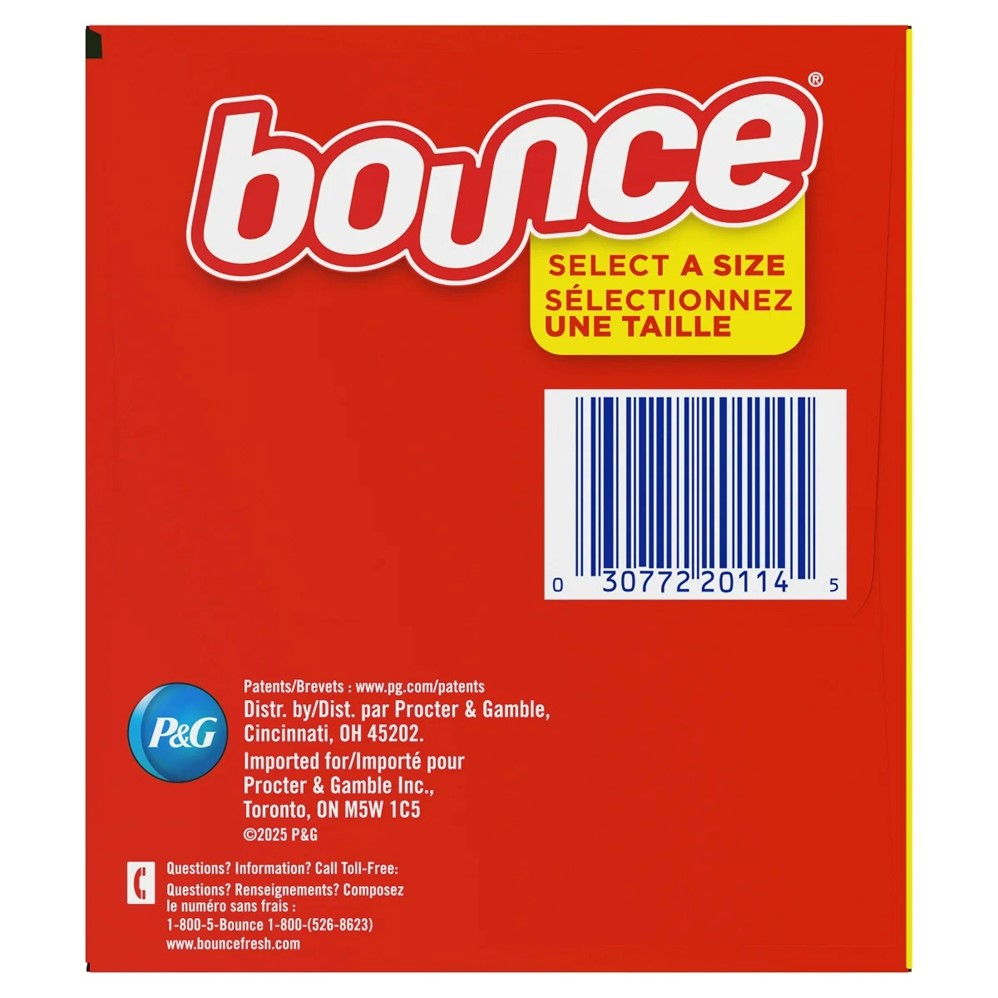 Bounce Select A Size Dryer Sheets 6.3" x 5.9"- 400ct/9pk