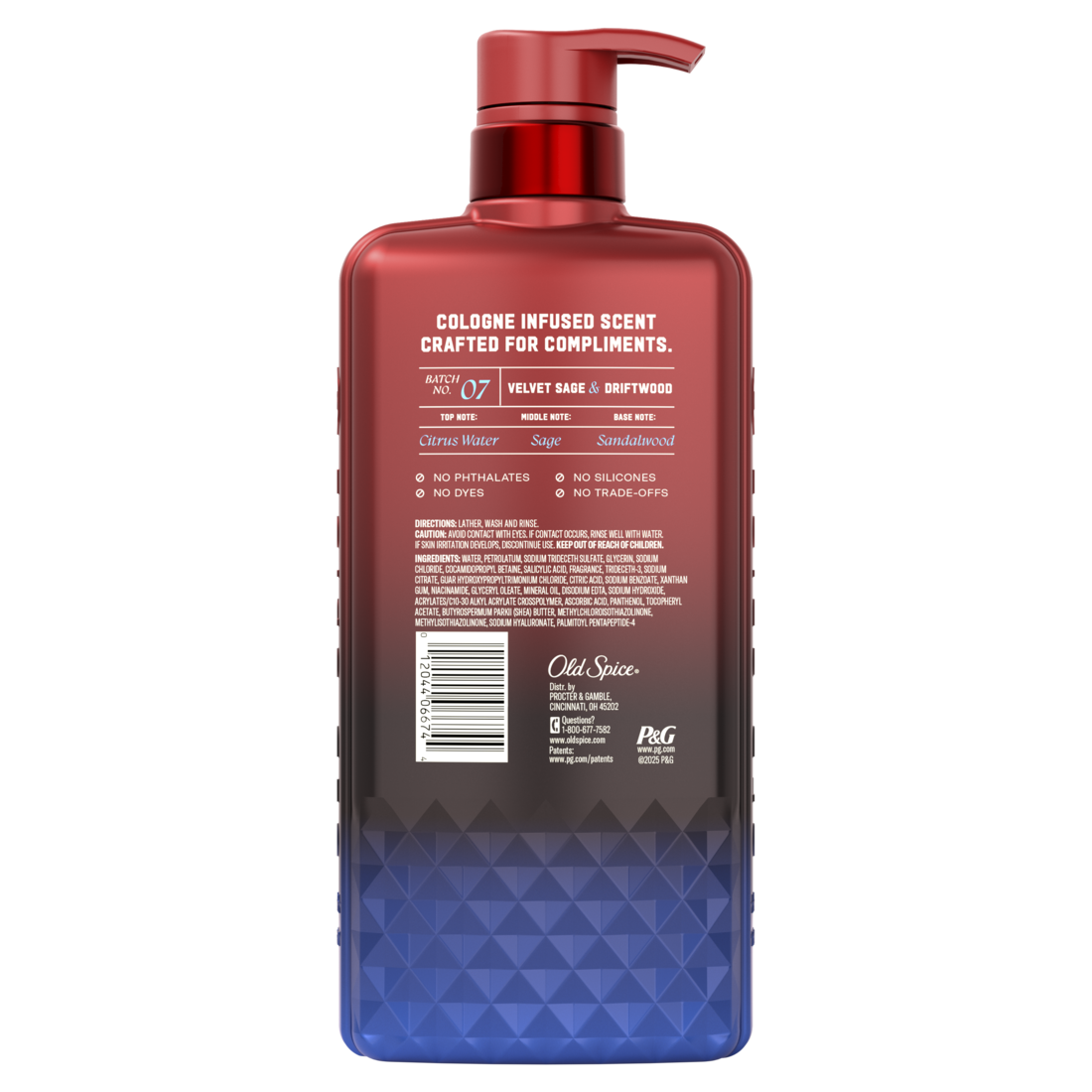 Old Spice Body Wash for Men The Spice Alchemist Collection Cologne Infused Signature Scent Velvet Sage and Driftwood Scent No Trade Offs Crafted for Compliments - 20oz/4pk