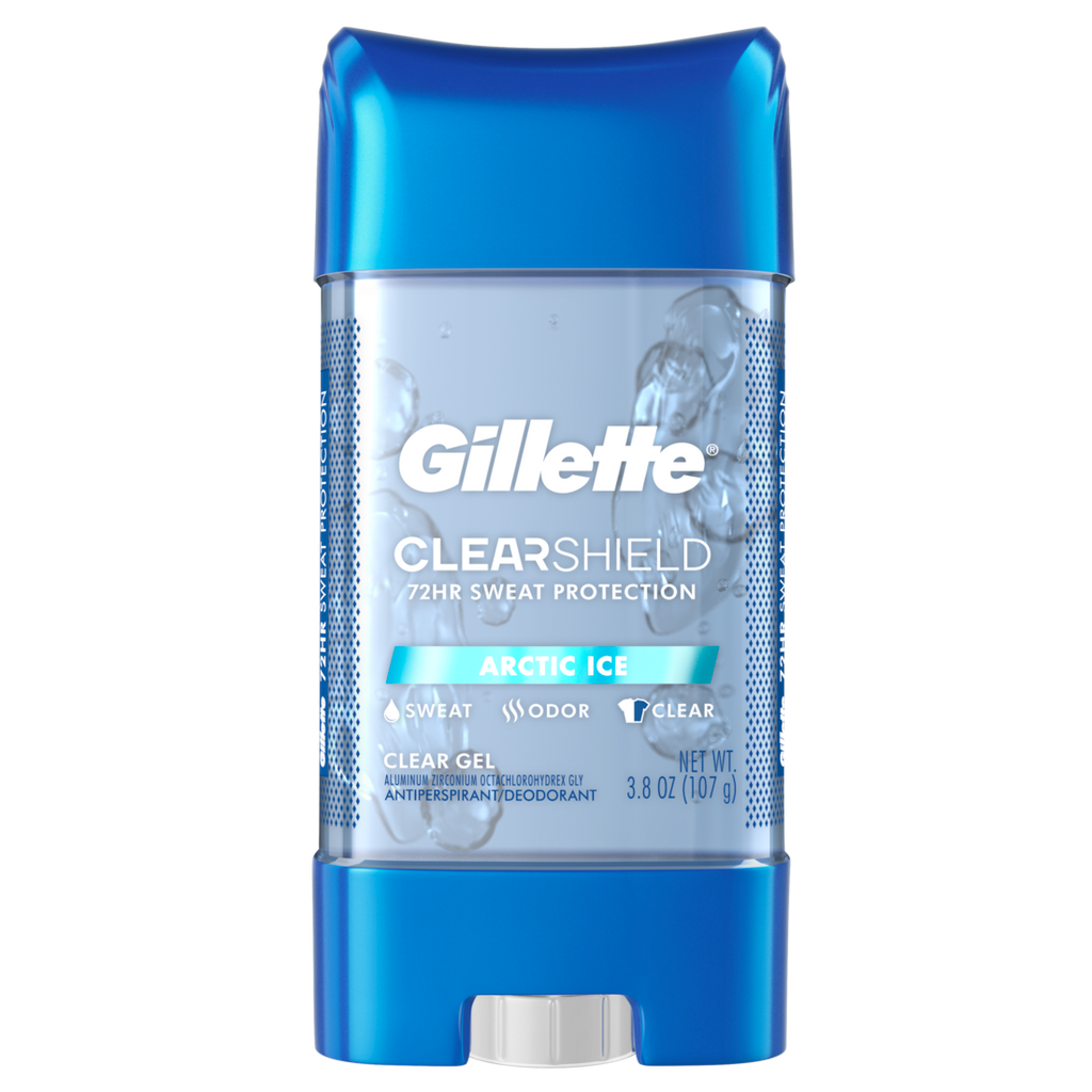 Gillette Clear Gel Antiperspirant and Deodorant for Men Arctic Ice 72HR Sweat Protection - 3.8oz/12pk