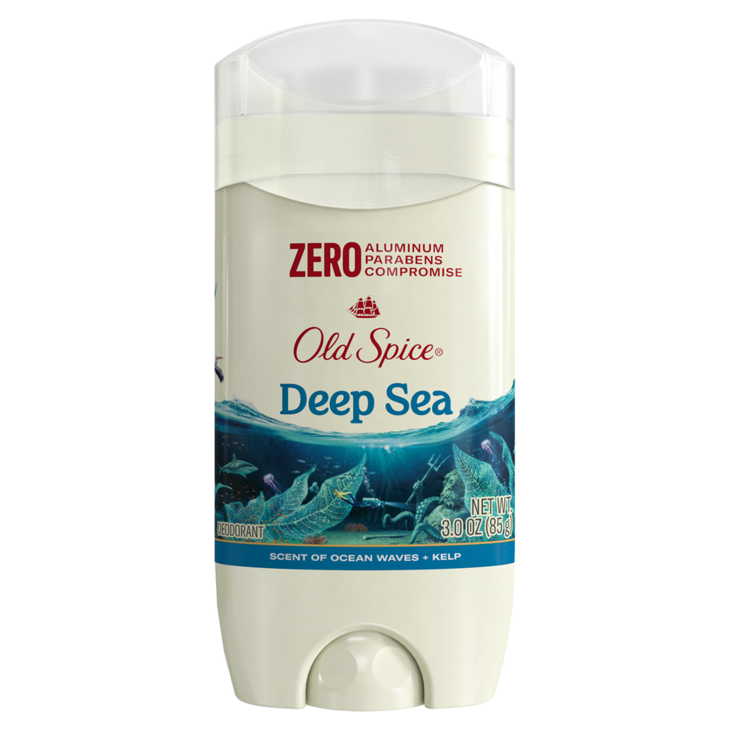 Old Spice Men's Deodorant Aluminum-Free Deep Sea With Ocean Elements 24/7 Lasting Freshness - 3oz/12pk