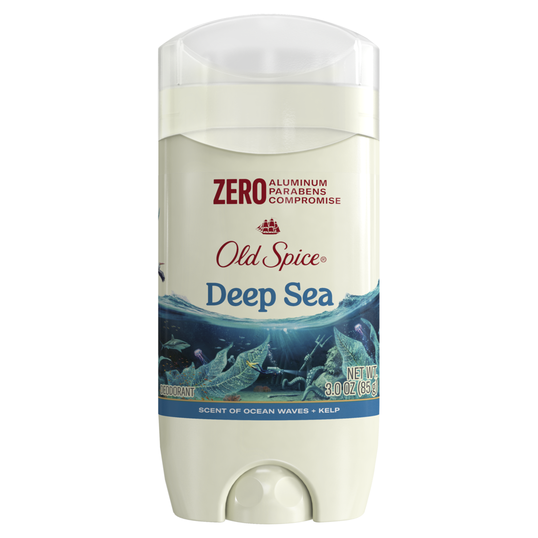 Old Spice Men's Deodorant Aluminum-Free Deep Sea With Ocean Elements 24/7 Lasting Freshness - 3oz/12pk