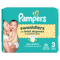 Pampers Swaddlers Diapers Size S3 (13-26 Lbs) Absorbent Keeps Baby Dry And Comfortable Pediatrician Recommended Skin Safe Disposable Baby Diaper - 26ct/4pk