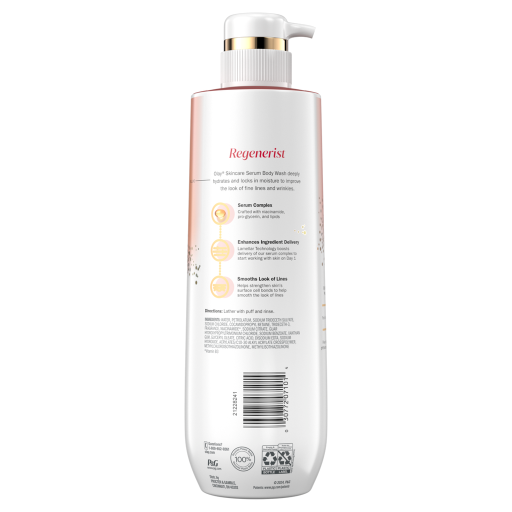 Olay Regenerist Body Wash With Niacinamide Serum Complex - 20oz/4pk