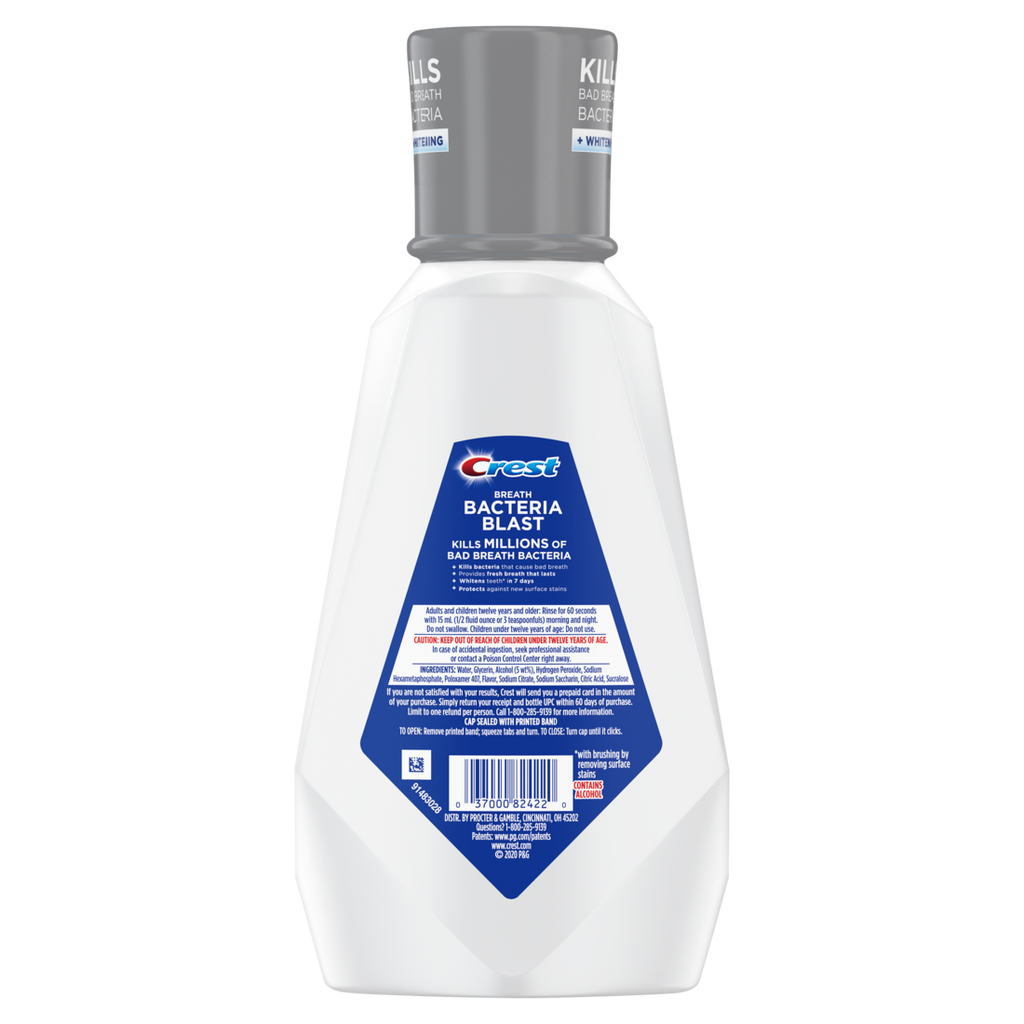 Crest Breath Bacteria Blast Mouthwash Mint - 32oz/6pk