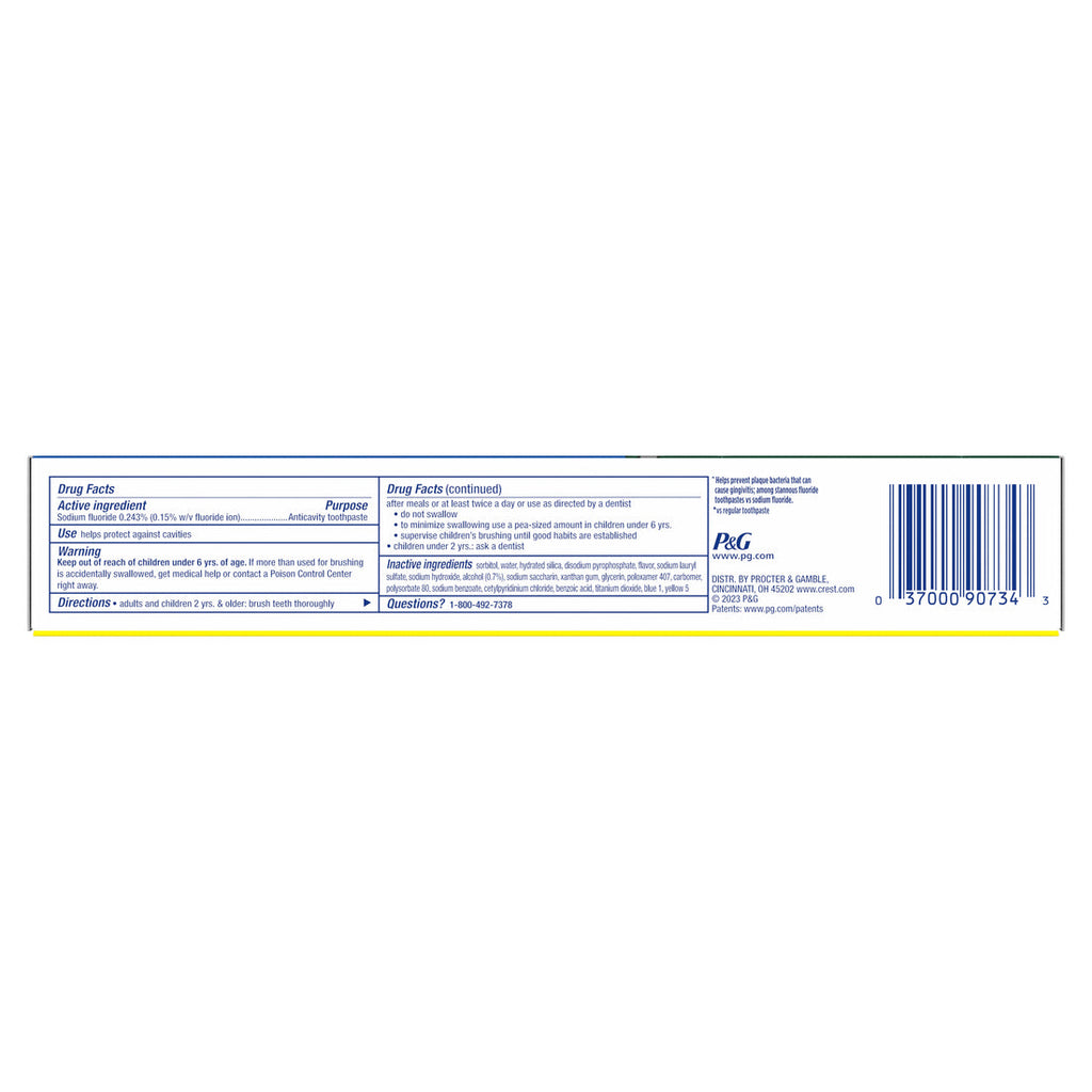 Crest Whitening Plus Scope Outlast Toothpaste Long Lasting Mint Pack Of 2 - (2x5.4)oz/6pk