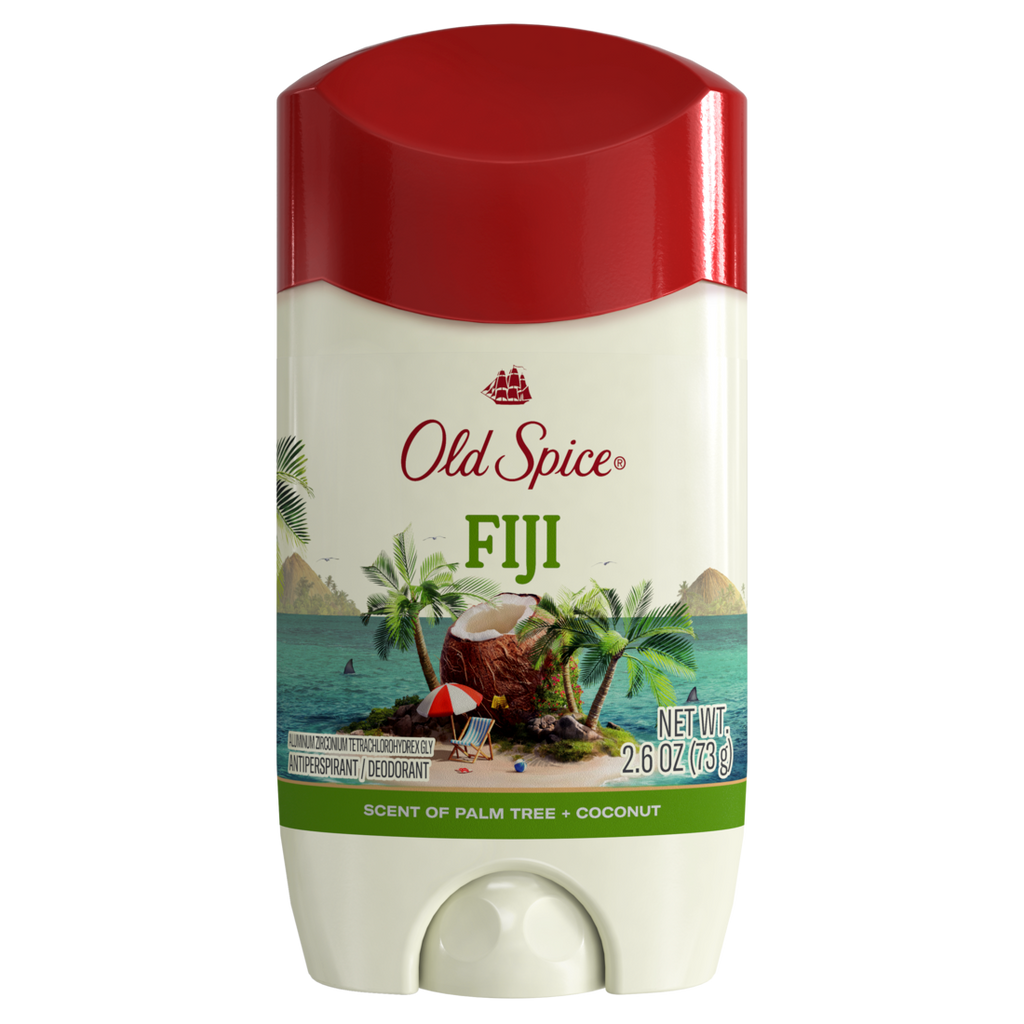 Old Spice Men's Antiperspirant & Deodorant Fiji With Palm Tree 24/7 Sweat Protection - 2.6oz/12pk