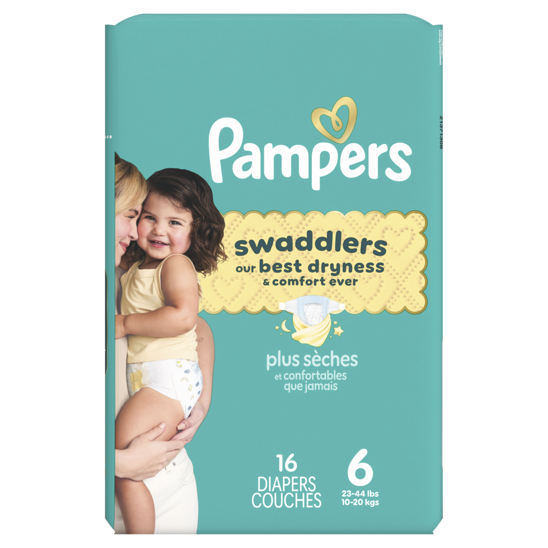 Pampers Swaddlers Diapers Size S6 (23-44 Lbs) Absorbent Keeps Baby Dry And Comfortable Pediatrician Recommended Skin Safe Disposable Baby Diaper - 16ct/4pk