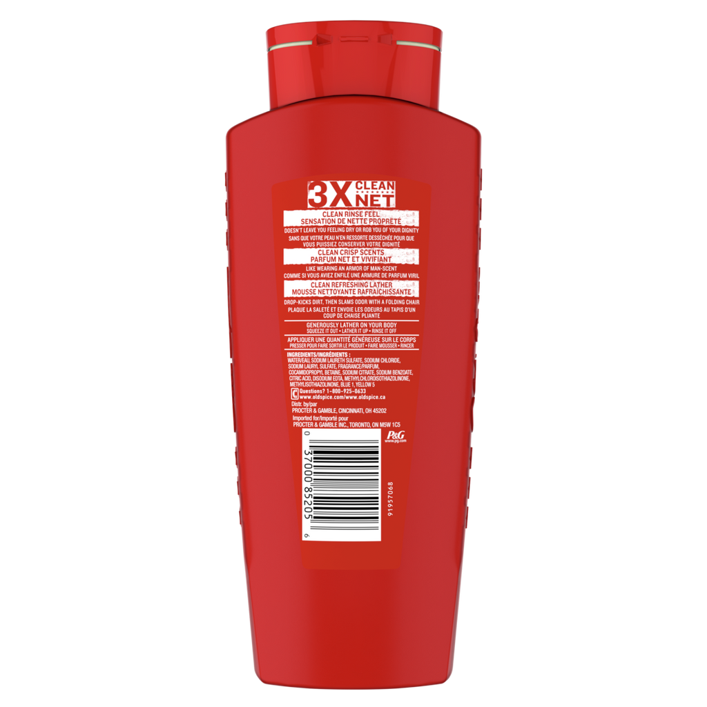 Old Spice High Endurance Body Wash For Men Pure Sport Scent - 24oz/4pk