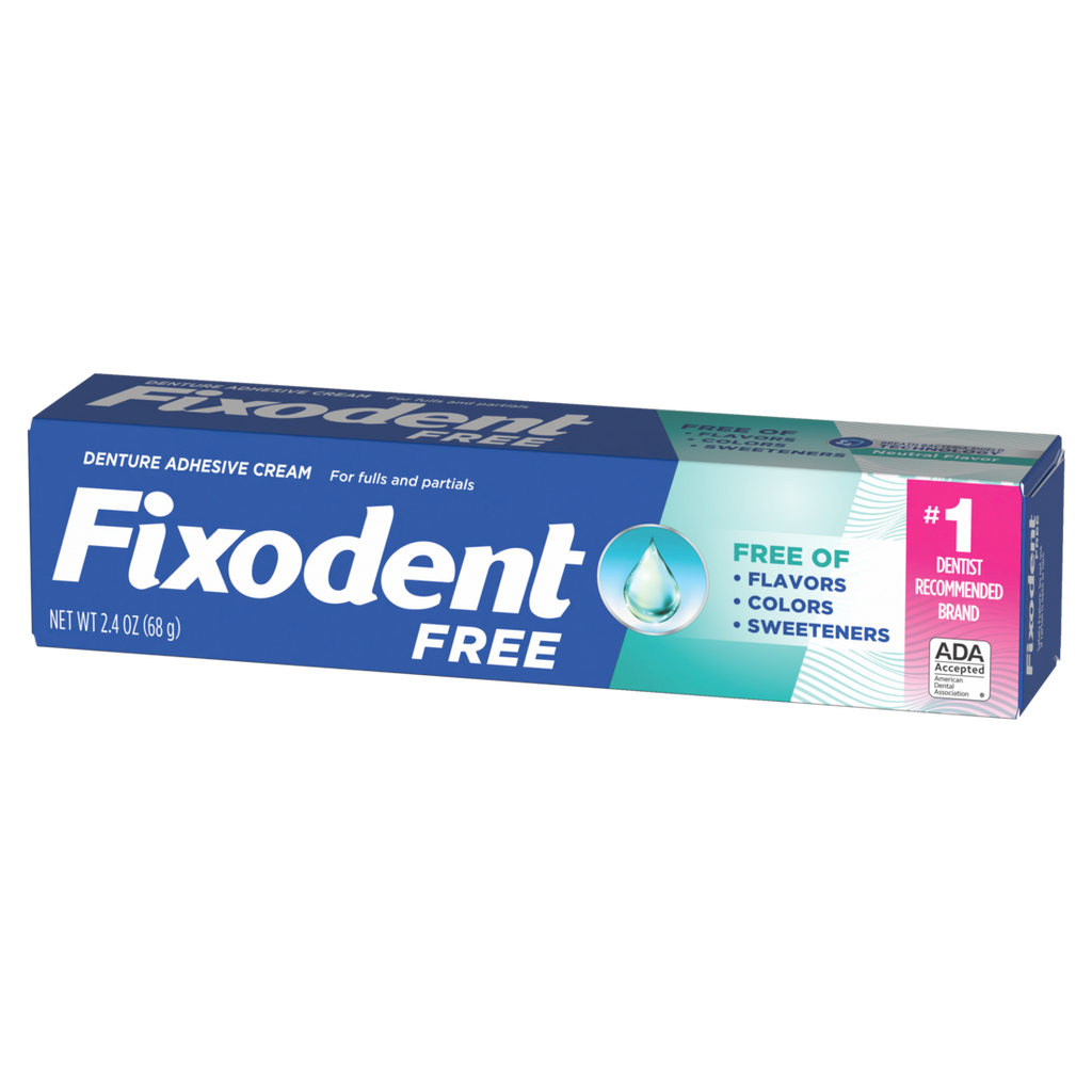Fixodent Free Denture Adhesive - 2.4oz/24pk