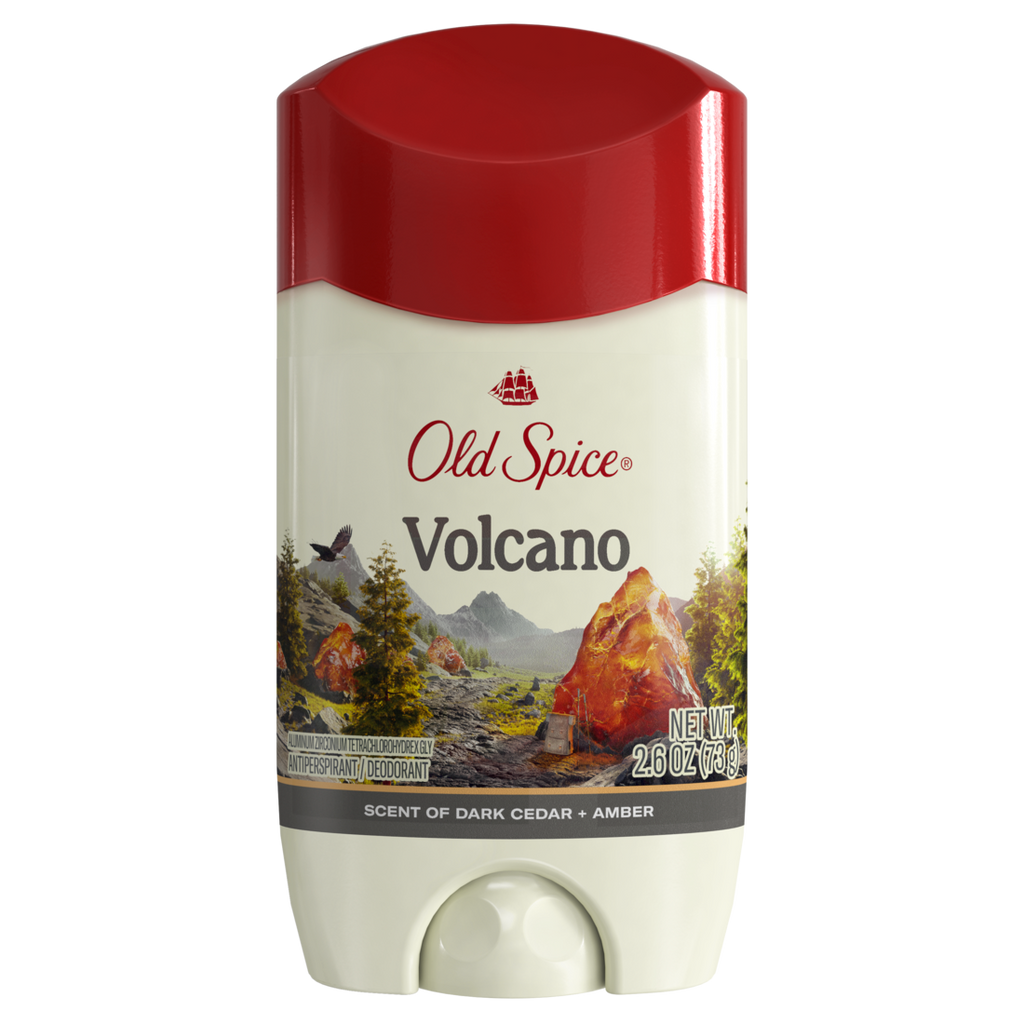 Old Spice Men's Antiperspirant And Deodorant Volcano Scent 24/7 Sweat And Odor Protection - 2.6oz/12pk
