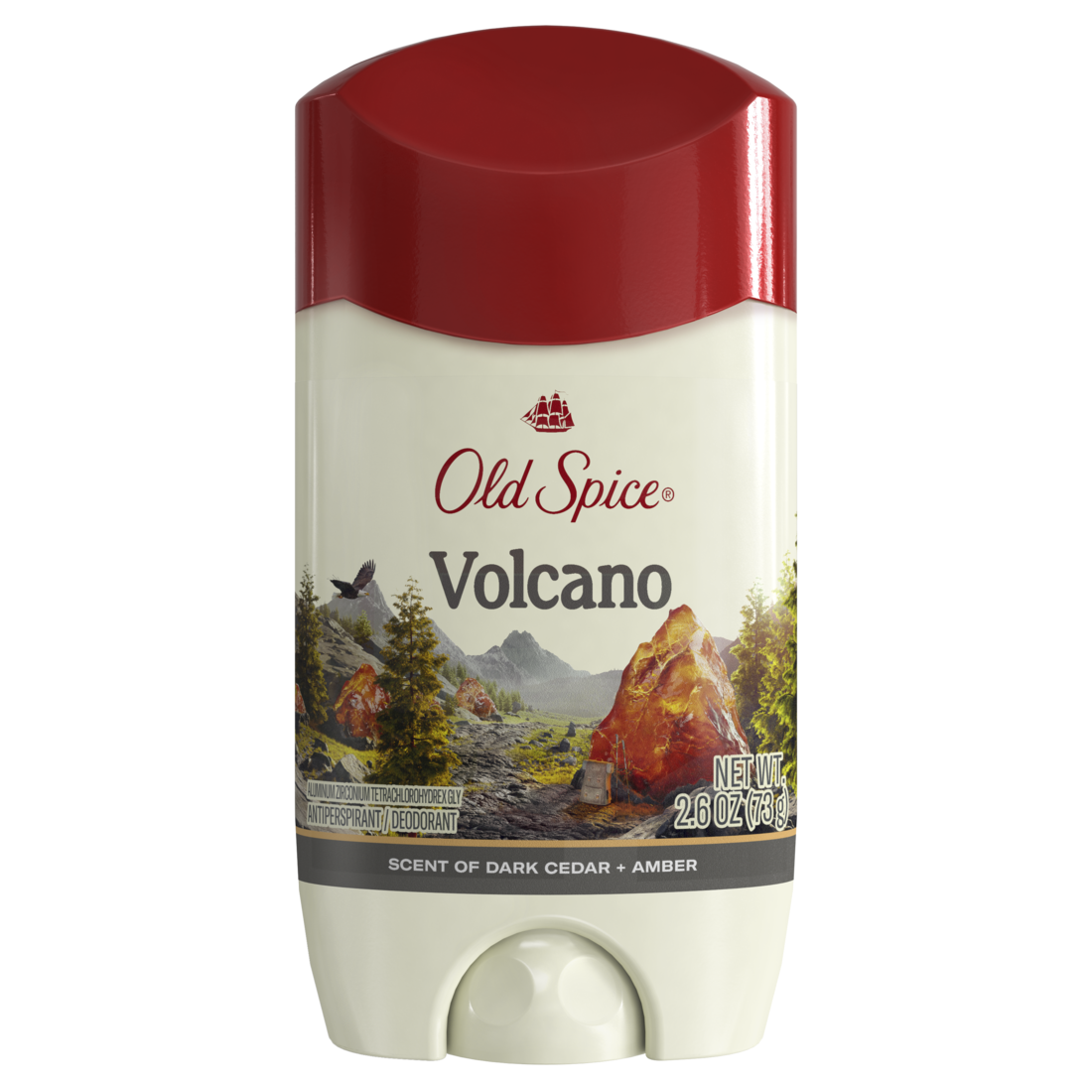 Old Spice Men's Antiperspirant And Deodorant Volcano Scent 24/7 Sweat And Odor Protection - 2.6oz/12pk