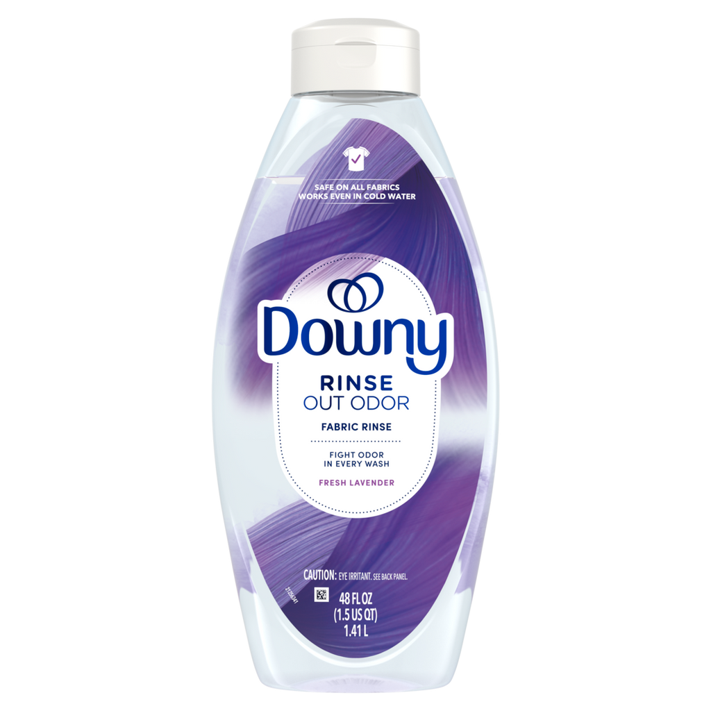 Downy Rinse Laundry Odor Remover Fresh Lavender Scent Fabric Softener And Laundry Odor Removal Rinse - 48oz/4pk