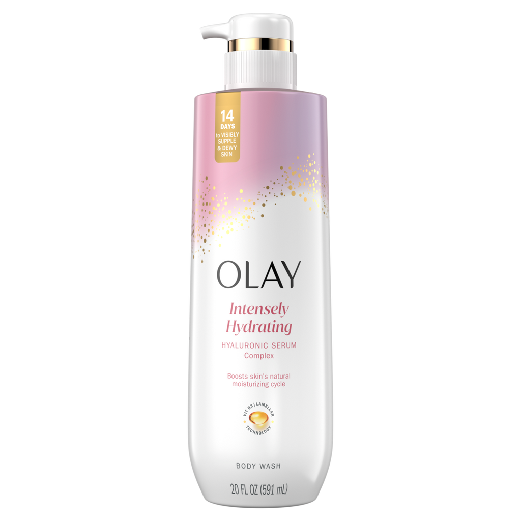 Olay Intensely Hydrating Body Wash With Hyaluronic Serum Complex - 20oz/4pk