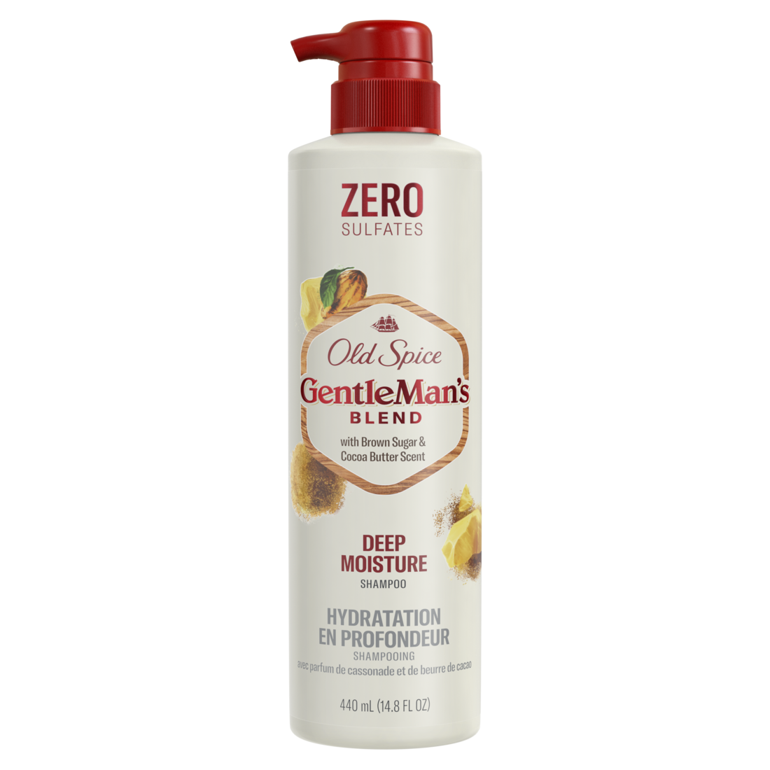 Old Spice Gentleman'S Blend Deep Moisture Men's Shampoo With Brown Sugar & Cocoa Butter Scent - 14.8oz/4pk