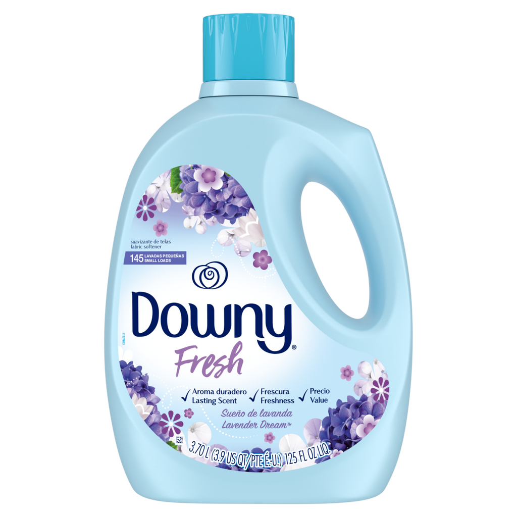 Downy Fresh Non-Concentrated Liquid Fabric Softener Lavender Dream Scent 145 Loads - 125oz/4pk