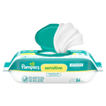 Baby Wipes Pampers Sensitive Clinically Proven Fragrance Free Water Based Hypoallergenic Baby Wipes (1X Flip-Top Packs) - 84ct/8pk