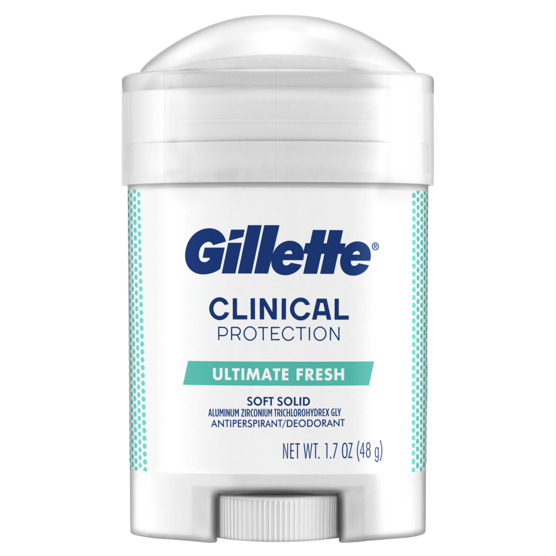 Gillette Clinical Protection Soft Solid Antiperspirant And Deodorant For Men Ultimate Fresh Scent - 1.7oz/12pk