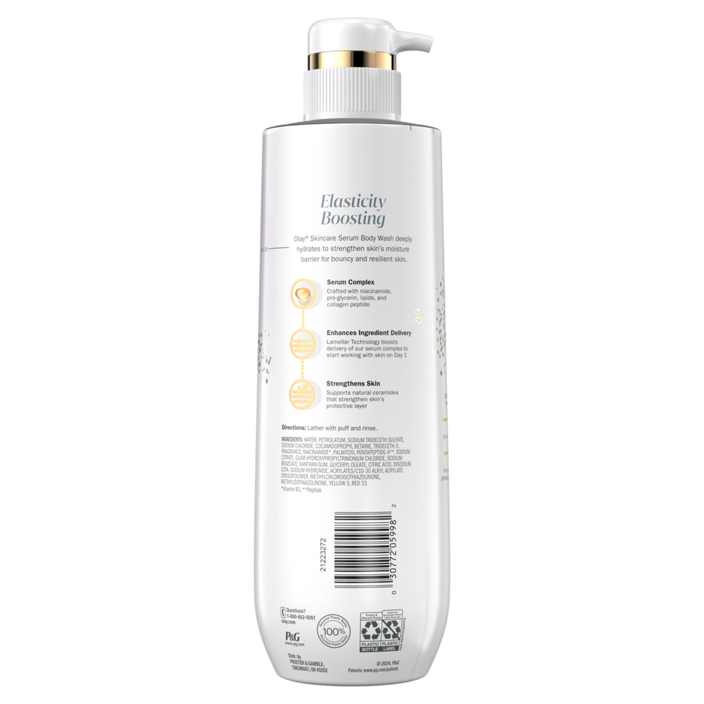 Olay Elasticity Boosting Body Wash With Collagen Peptide Serum Complex - 20oz/4pk